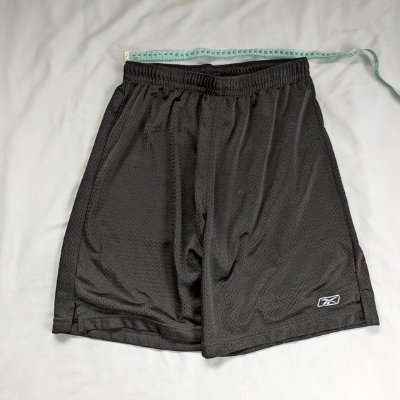 Black Mesh Reebok Basketball Shorts - Picture 2 of 5